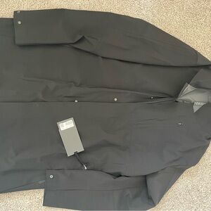 Lululemon Athletica Black Raincoat Minimalist Design